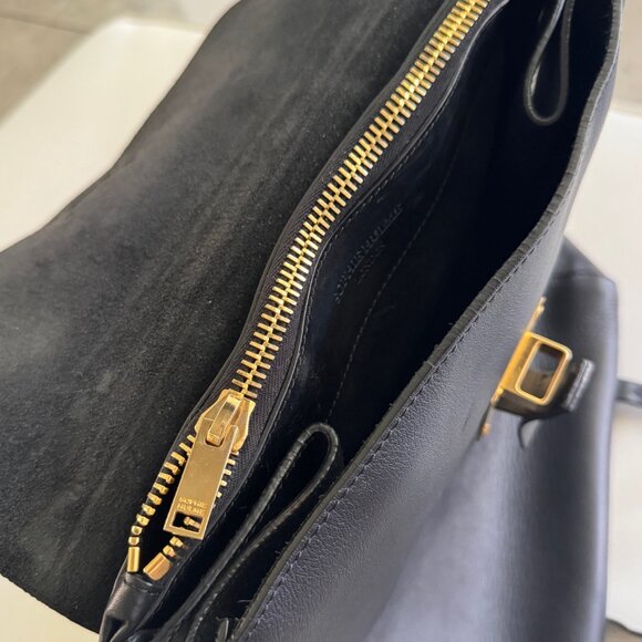 Great Condition Black Leather Sophie Hulme Bag/ Backpack (convertible) - Picture 12 of 16